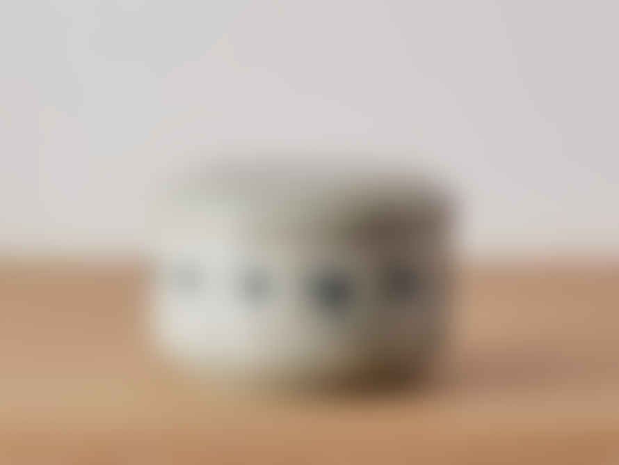 wagumi Iron Glazed Patterned Pot With Lid By Tomoka Nomura