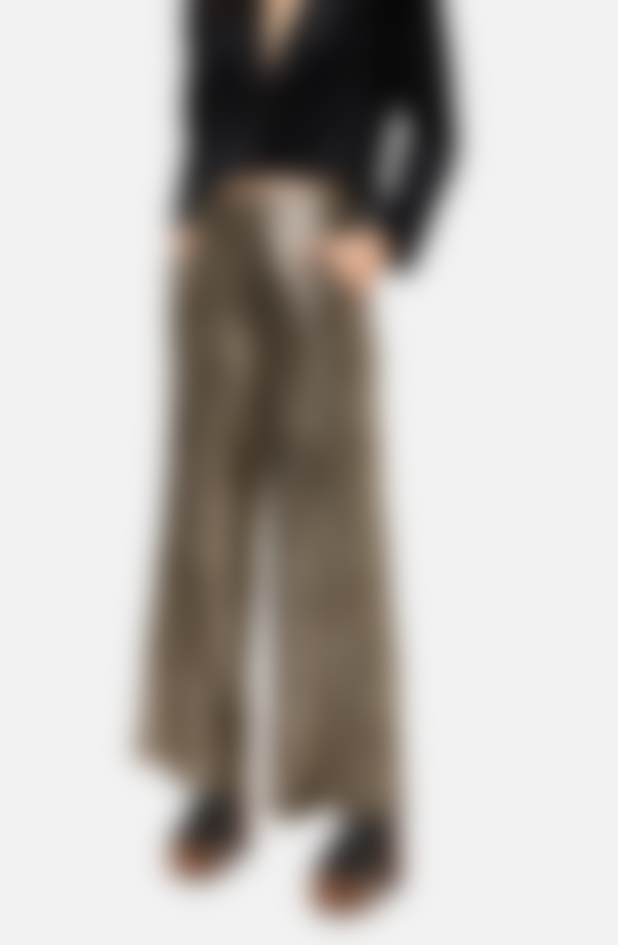 Traffic People Parallel Lines Trousers- Brown Leopard