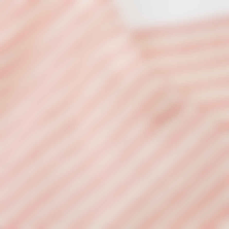 Afroart Eco Blockstripe Towel - White & Pink