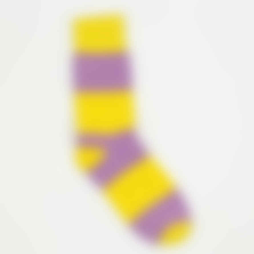 Afroart Awoc Socks - Yellow & Lilac