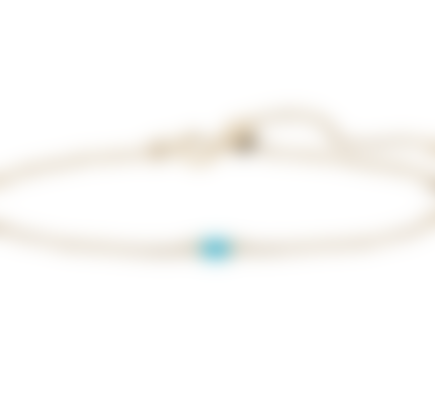 Métier Baguette Turquoise Gemstone Adjustable Bracelet