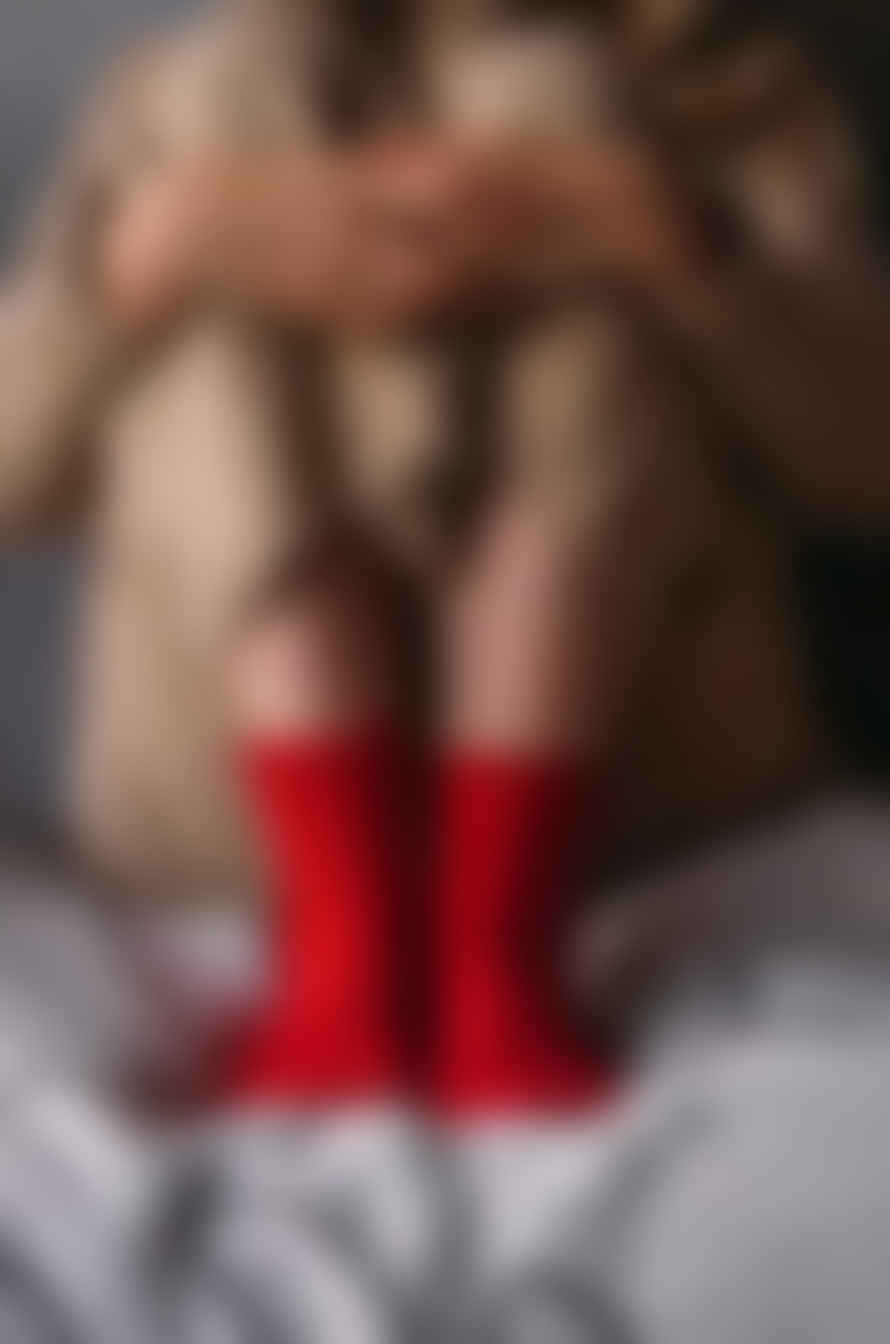 Rosie Sugden Red Cashmere Bed Socks