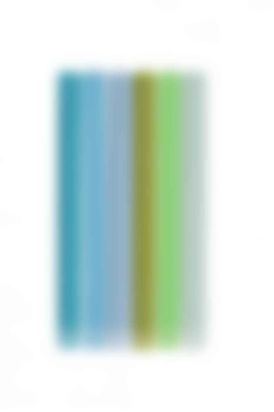 The Home Collection Mixed Rainbow Cools Blue And Green Set Of 6