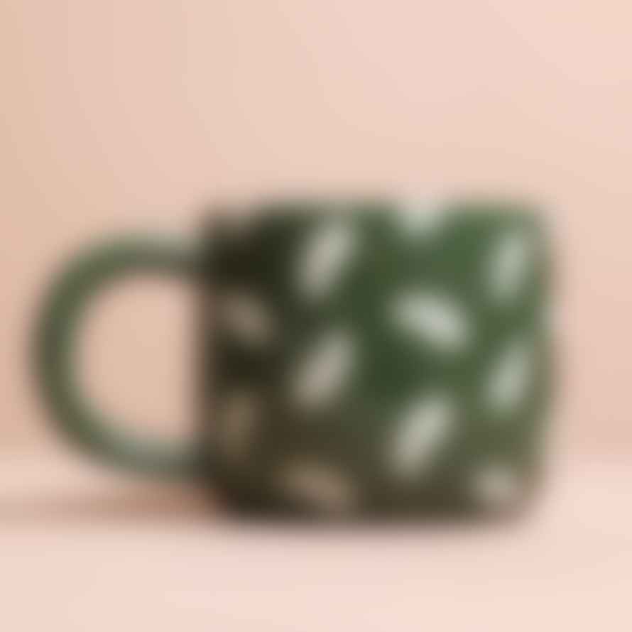 Lisa Angel Green Leafy Dad Ceramic Mug