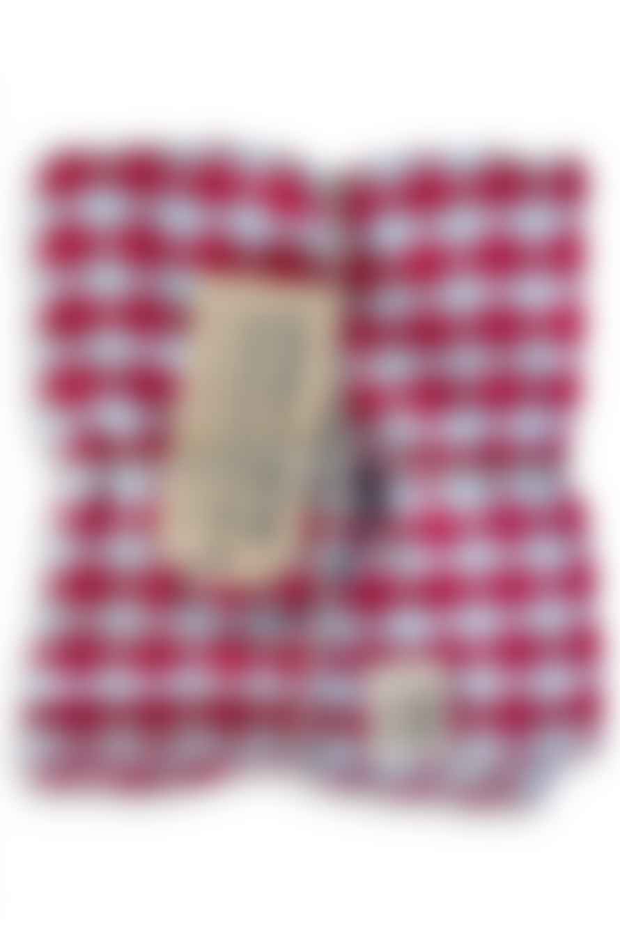 Lovely Linen Misty Red Check Tablecloth 145 X 300 Cms