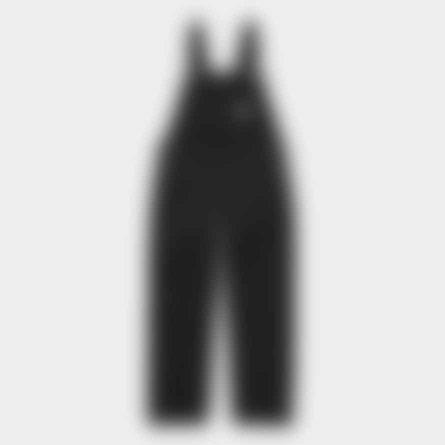 Carhartt Wip Women Straight Bib Overalls - Black Rinsed