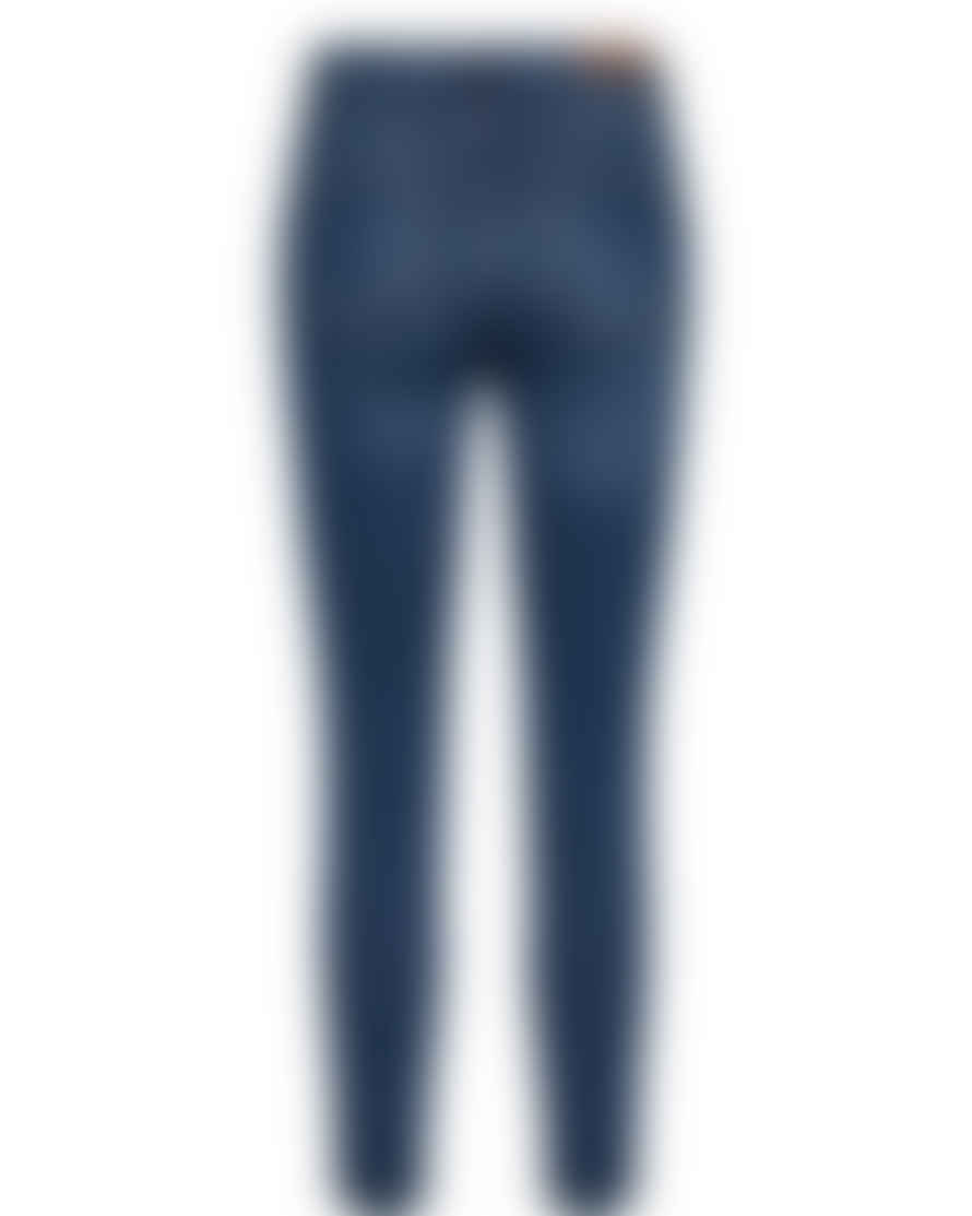 Numph Nusidney Medium Blue Denim Cropped Jeans