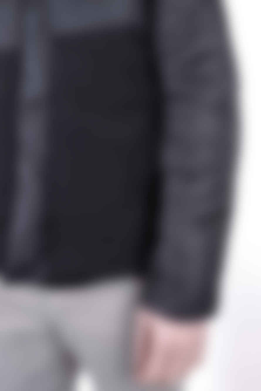 Transit Reversible Water-Repellent Cotton Jacket Black