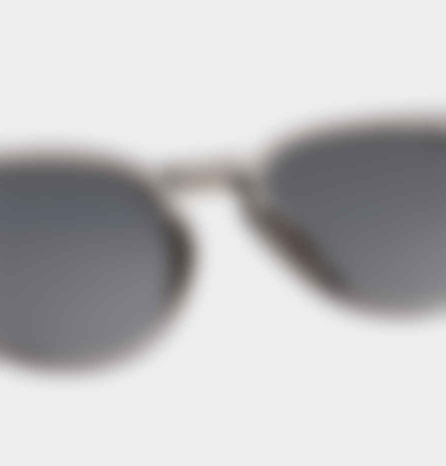 A Kjærbede Bate Grey Transparent Unisex Sunglasses
