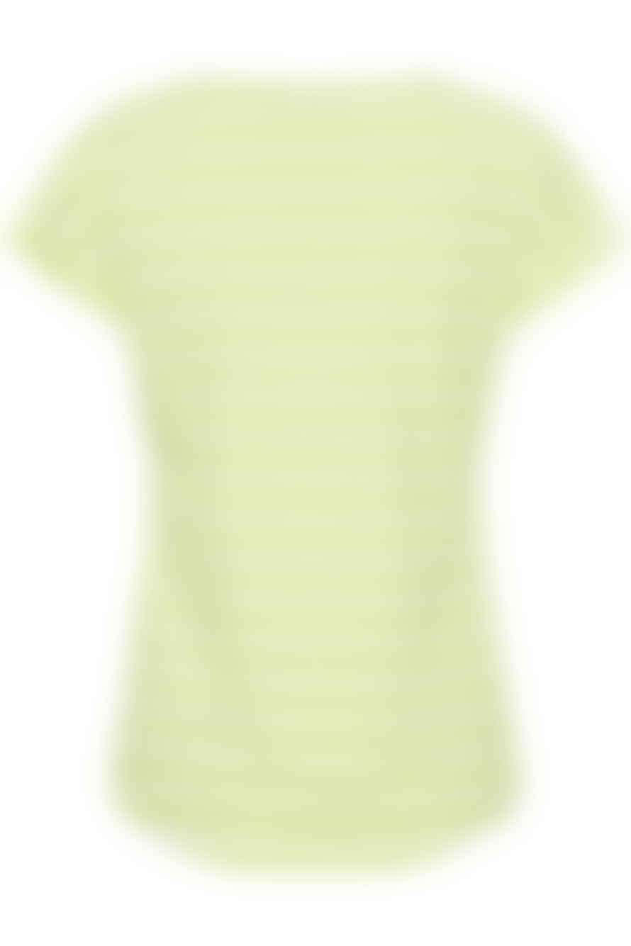 b.young Pamila Oneck T-Shirt In Sharp Green Mix