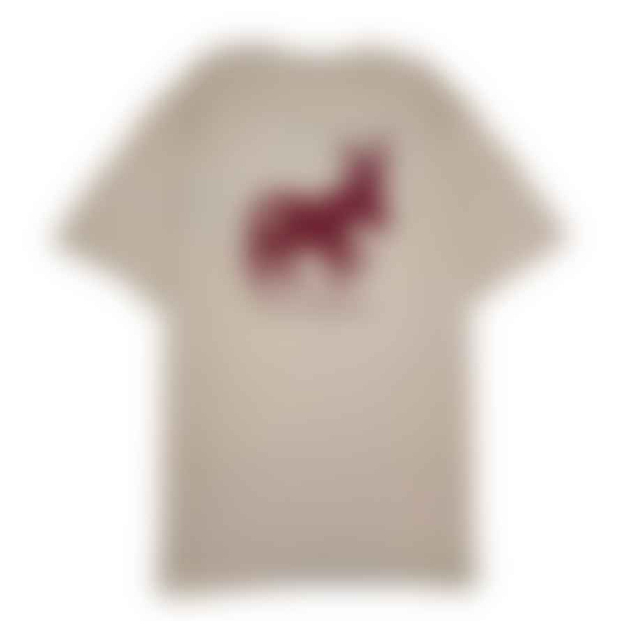 SENSA CUNISIUN T-Shirt Classic Logo Uomo Beige/Bordeaux