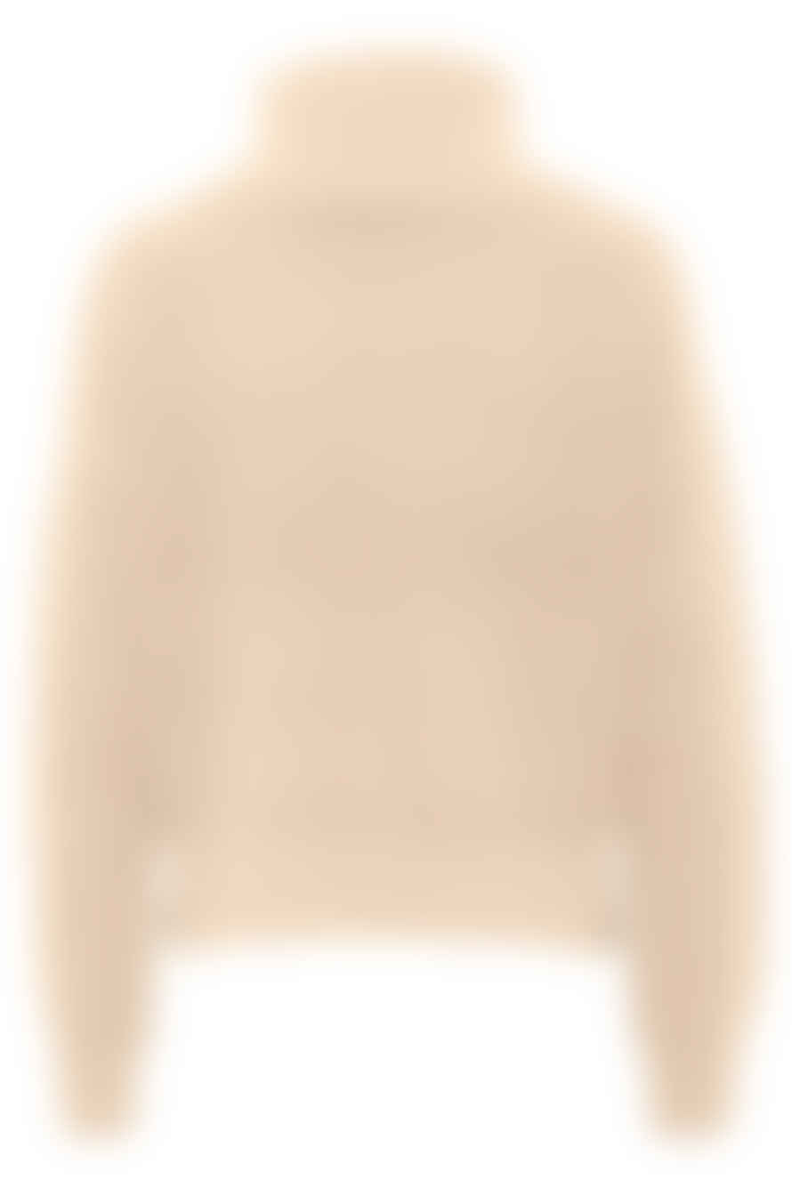 Saint Tropez Cloudy Rollneck Pullover In Creme