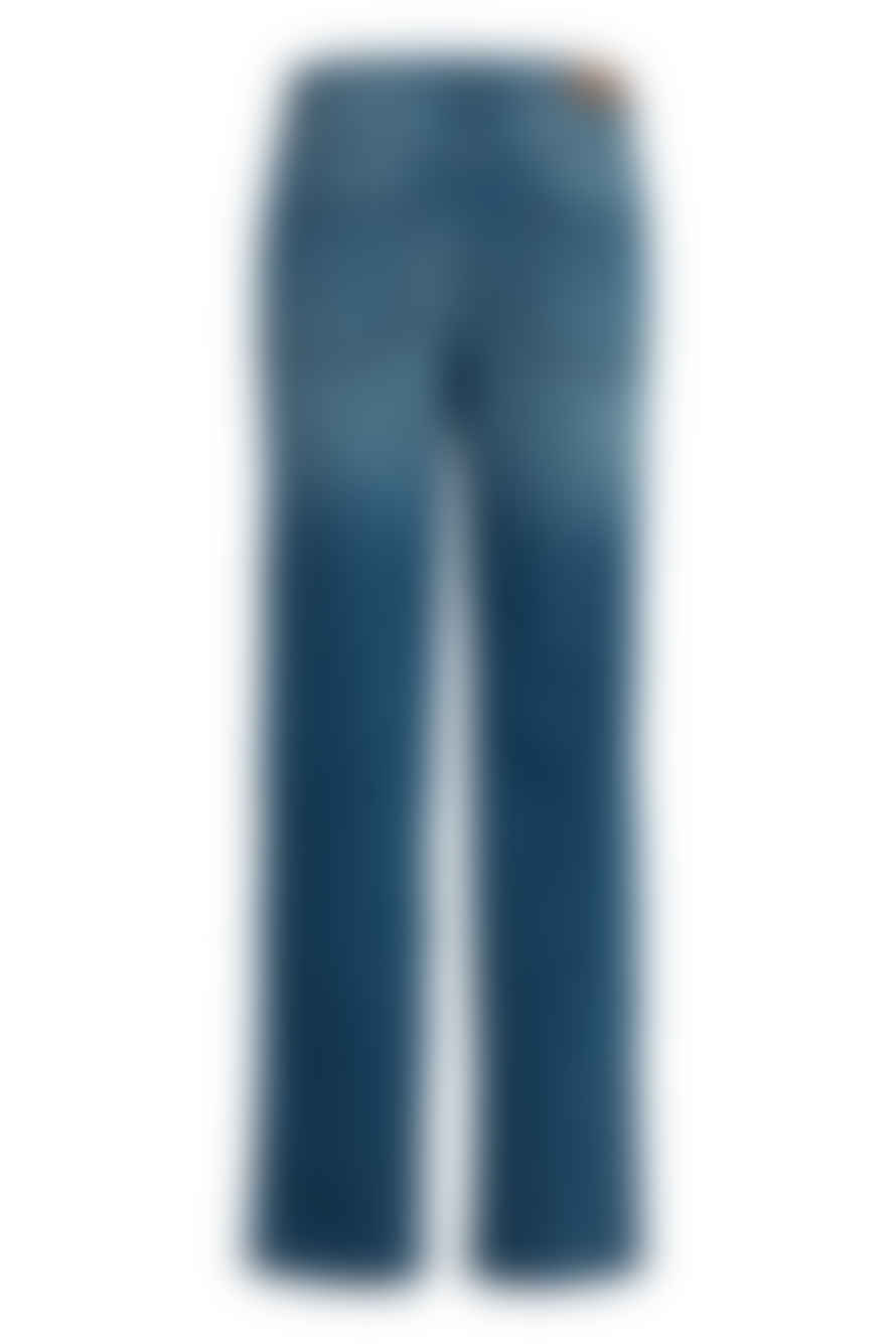 ICHI Ihtwiggy Straight Long Jeans - Medium Blue