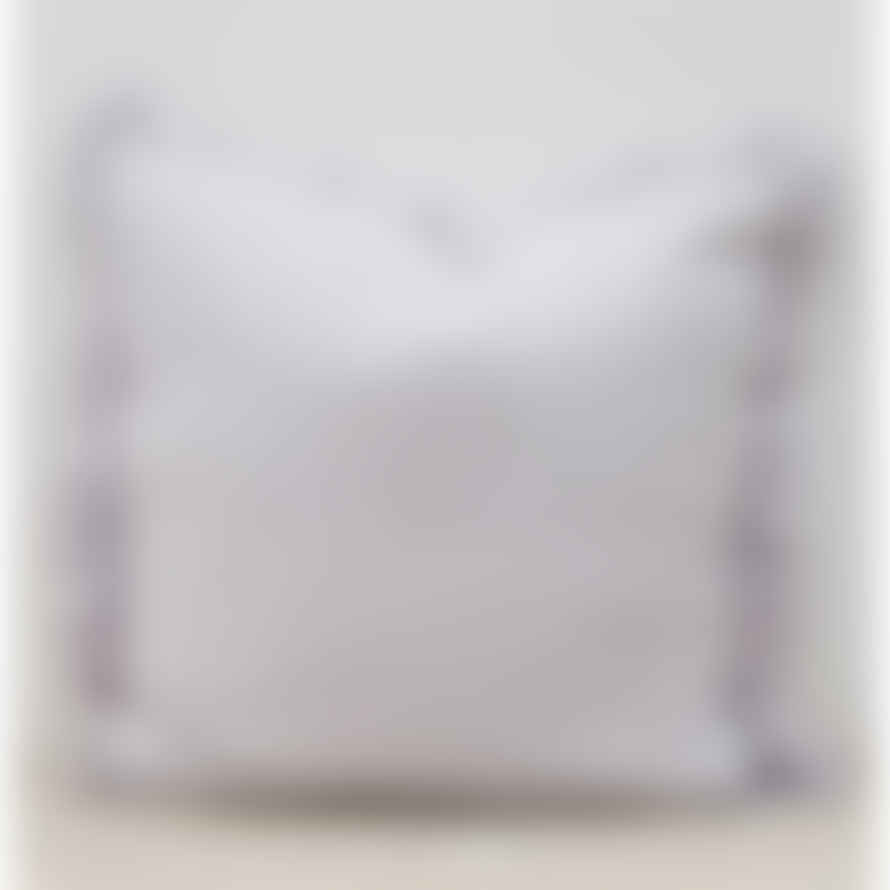 Also Home Olivia Linen Ruffle Cushion Silver Grey 65x65cm