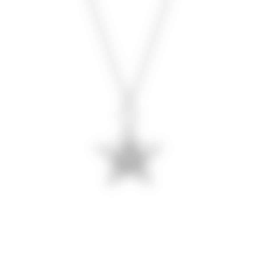 Estella Bartlett  Blue Star Necklace - Silver Plated