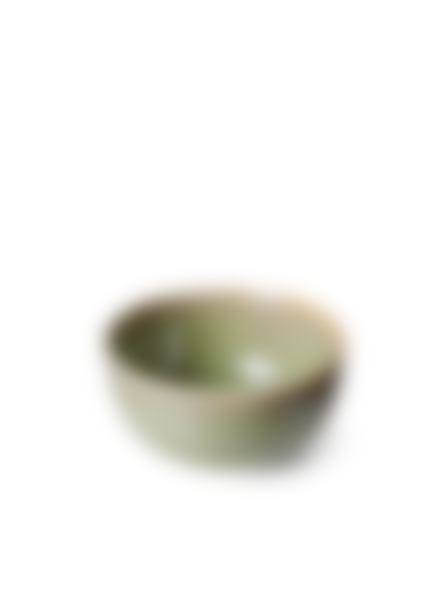 HK Living Chef Ceramics Bowl In Moss Green From
