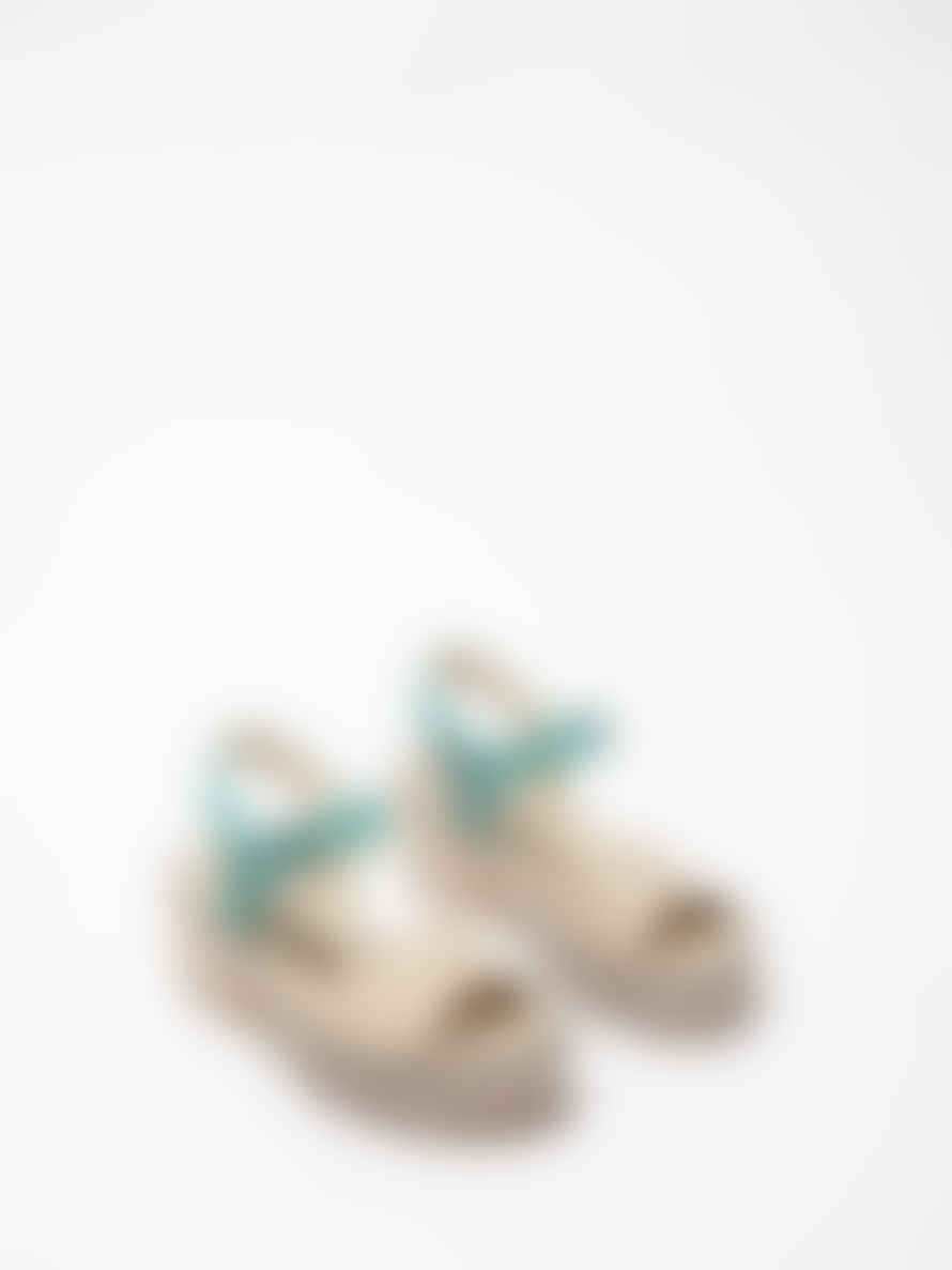 Fly London Tull503 In Cloud/Turquoise Sandals