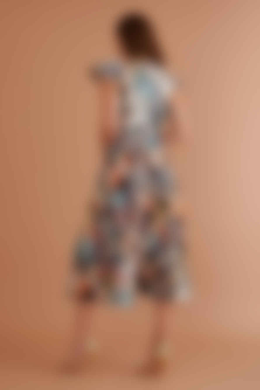 Rebecca Rhodes Nora Midi Dress In Retro Zest