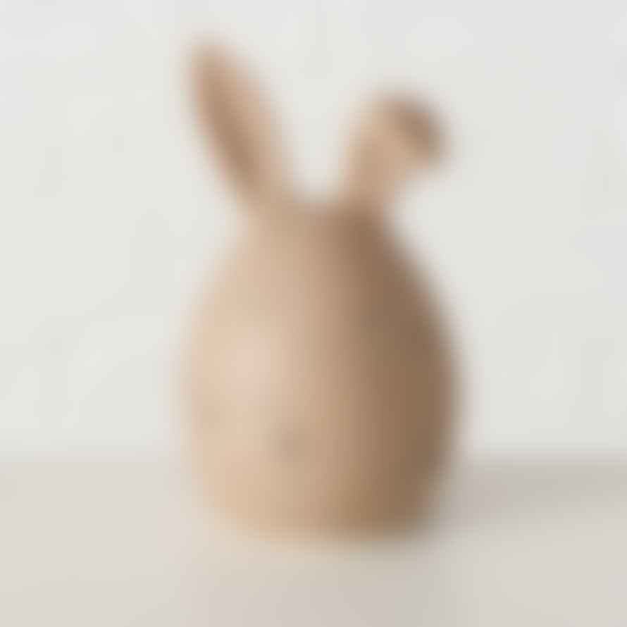&Quirky Ceramic Bunny Terrazzo Design Egg : Beige or Brown