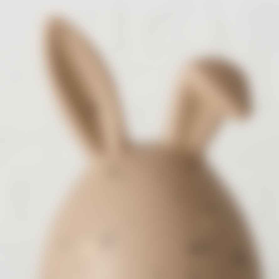 &Quirky Ceramic Bunny Terrazzo Design Egg : Beige or Brown
