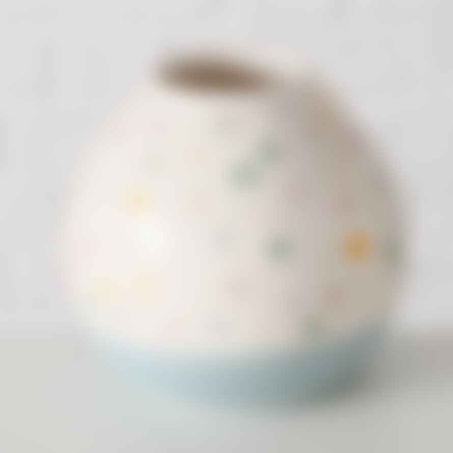 &Quirky Dotty Ceramic Easter Vase