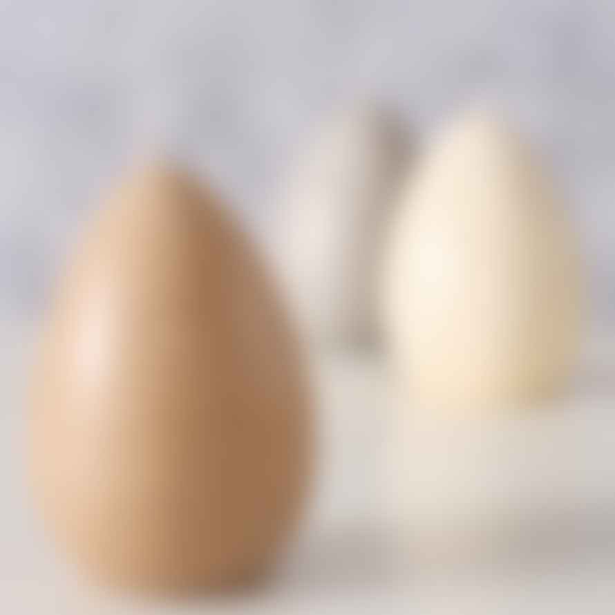 &Quirky Springtime Speckled Egg Candles : Brown, Grey or Cream White