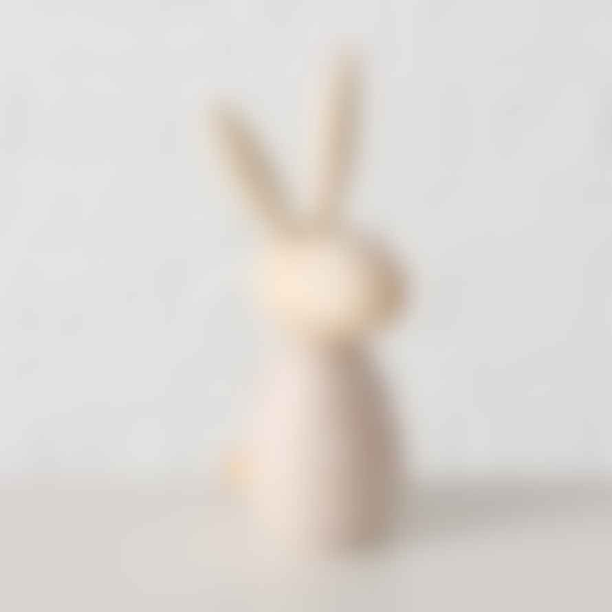 &Quirky Dotty Wooden Bunny : Set of 2 - White Dots or Coloured Dots