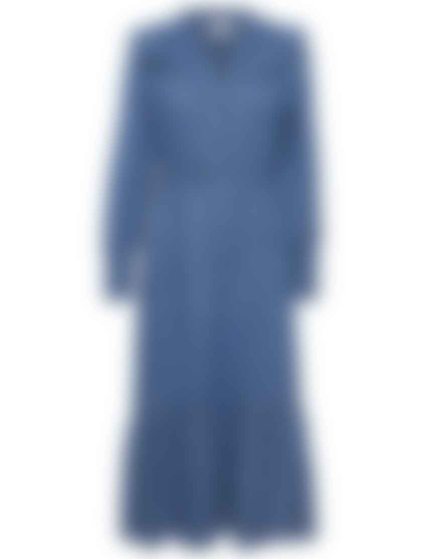 ATELIER REVE Irdarcey Dress Blue Ikat