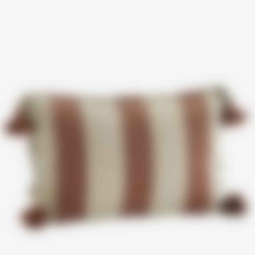 Madam Stoltz Striped Cushion Cover