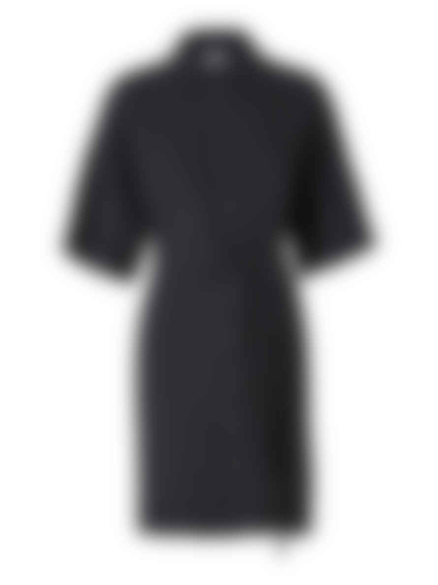 Selected Femme Slflinnie Black Short Linen Dress