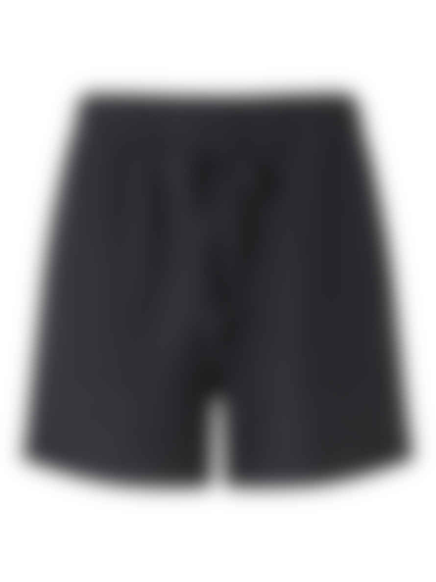 Selected Femme Slflinnie Black Linen Shorts