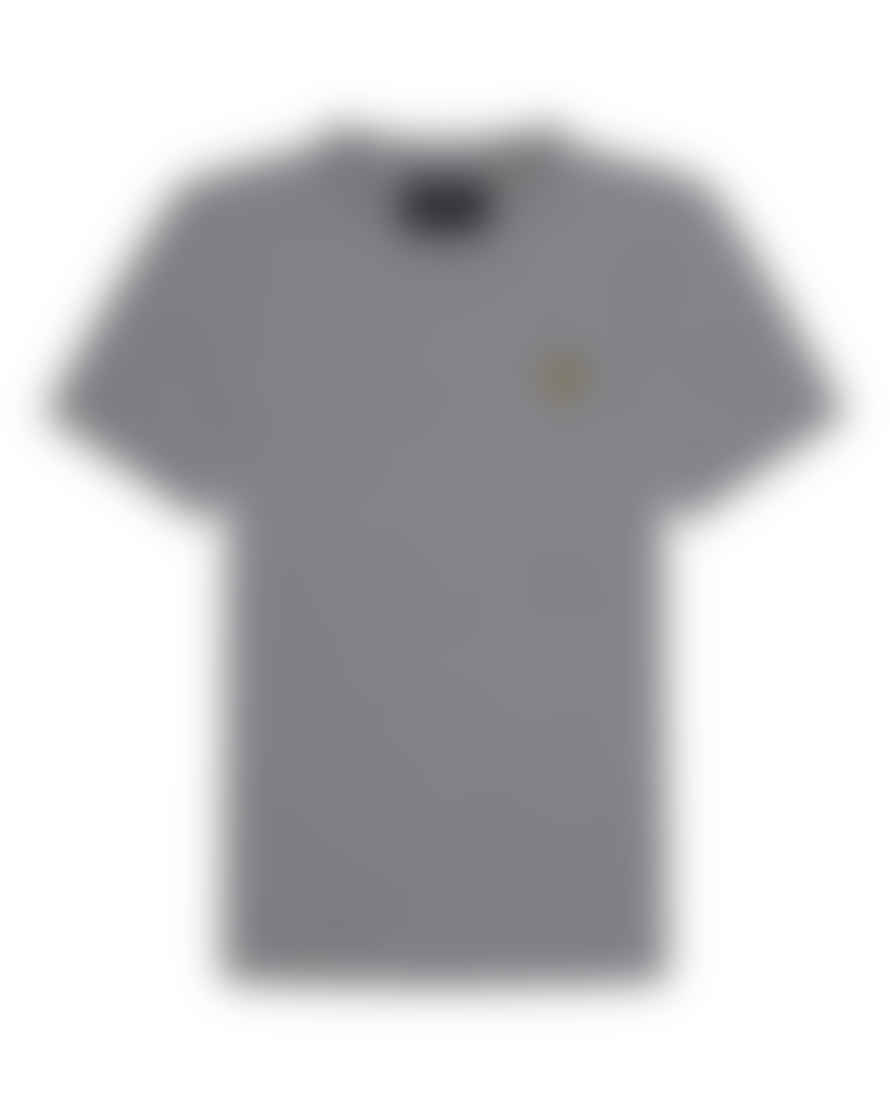 Lyle and Scott Ts400vog Plain T Shirt In Mid Grey Marl