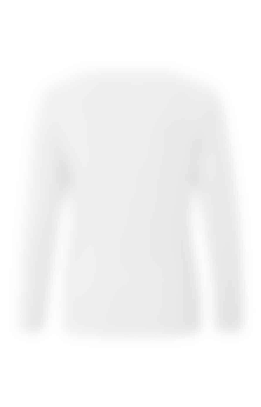 Yaya T-shirt With Boatneck And Long Sleeves In Regular Fit - Pure White