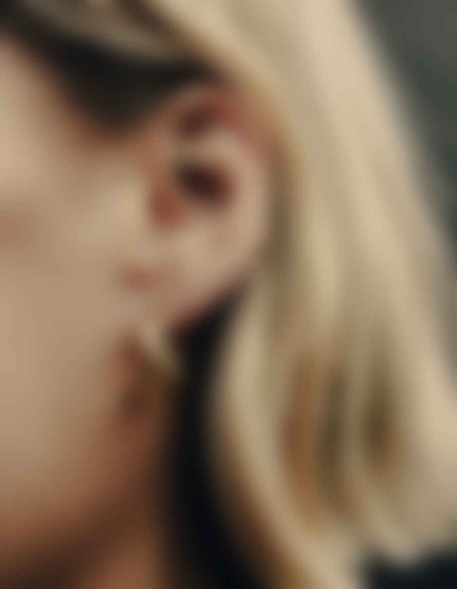 Nordic Muse Fluid Hoop Earrings - Gold