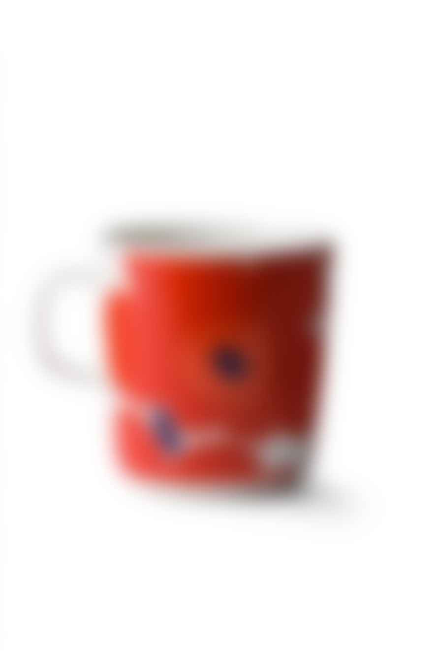 Marimekko Unikko White And Red Mug 4dl