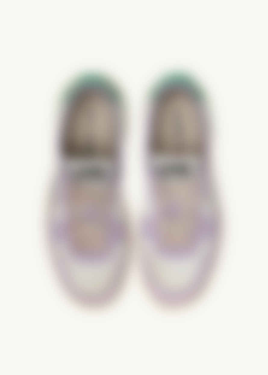 Autry Medalist Super Vintage Sneakers - Lilac / Green