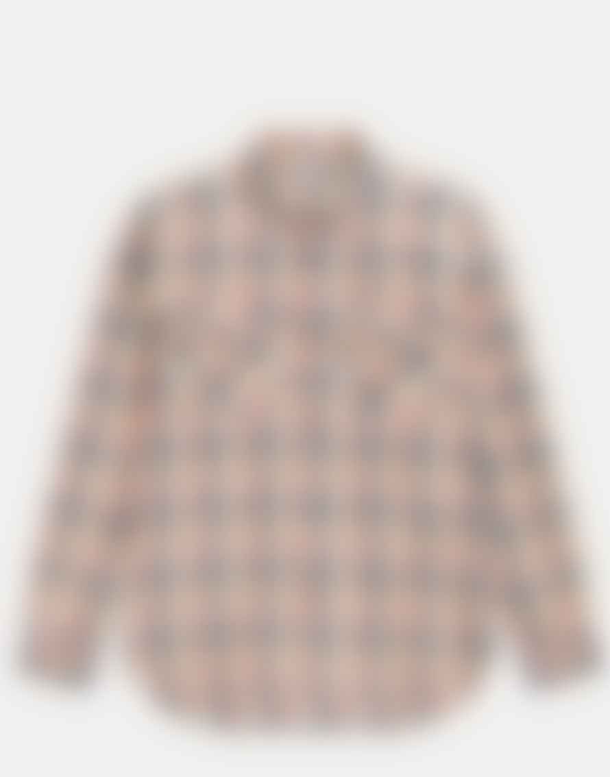 CLOSED Closed - Chemise Lumberjack Carreaux - Flanelle Coton & Lin - Rose Dust
