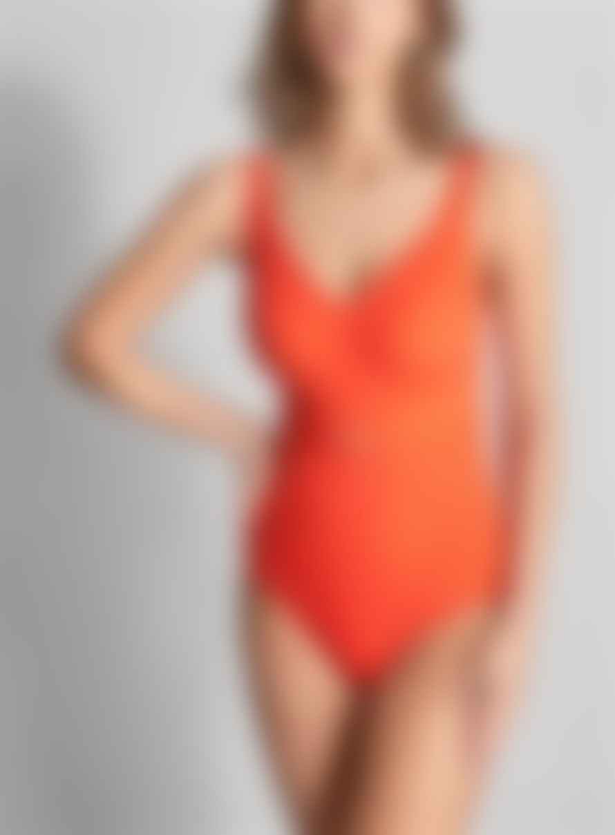 Empreinte Empreinte Iconic Swimsuit In Tangerine