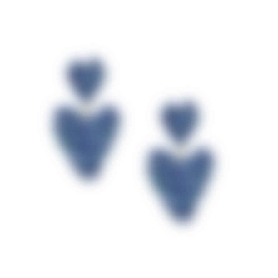 Mishky Jewellery Puffy Heart - Blue