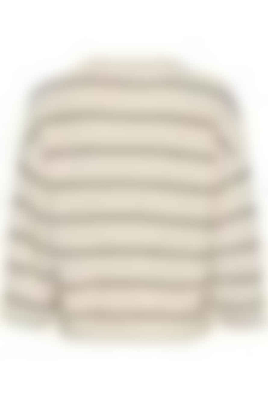 Part Two Elysia Cotton/cashmere Pullover Dark Navy Stripe