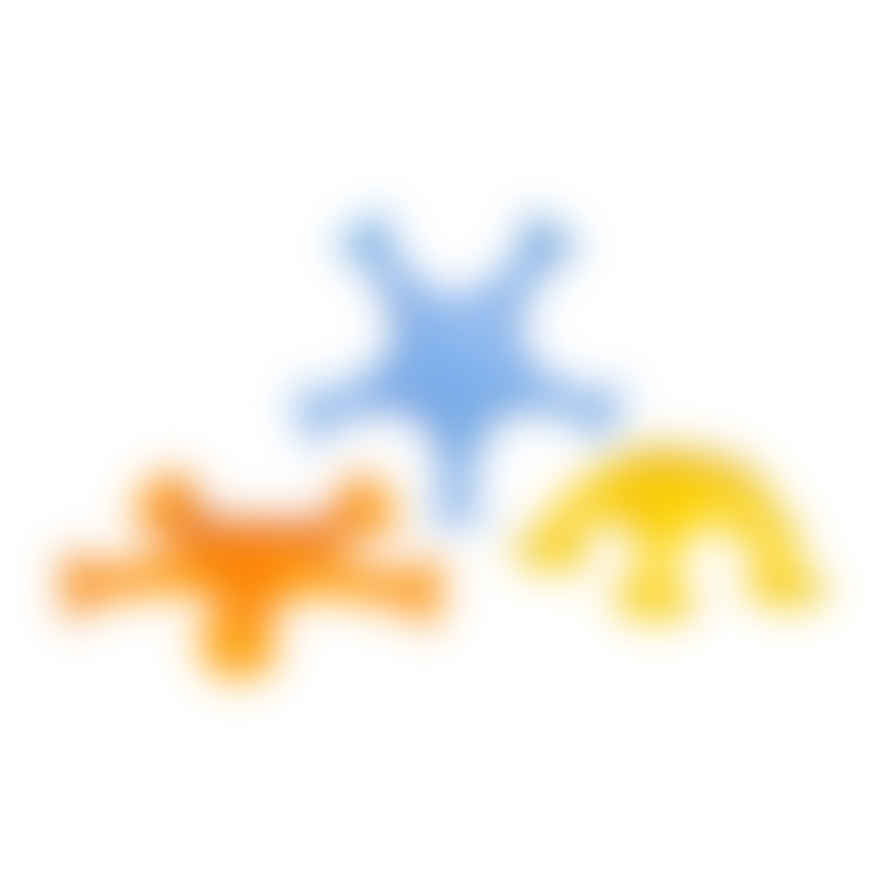 Ubbi Set of 3 Starfish Toys with Suction Cup