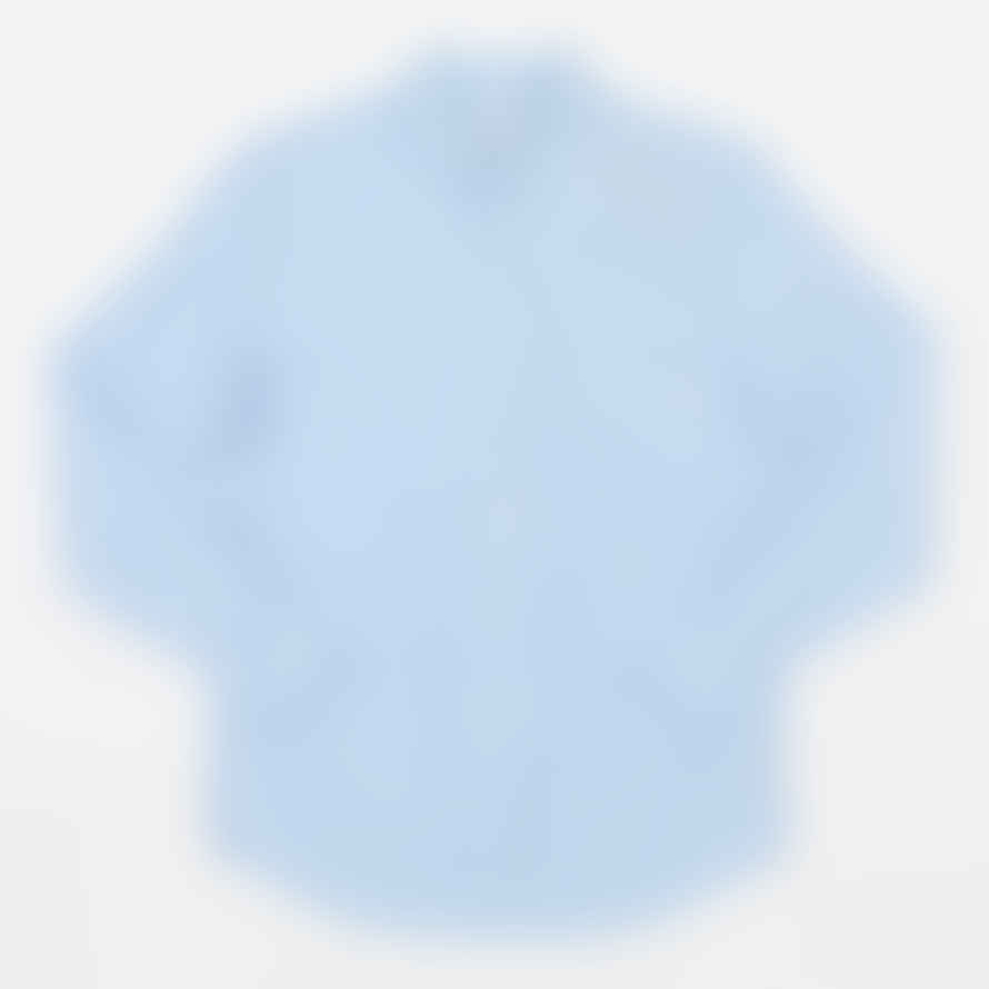 Farah Brewer Pocket Slim Long Sleeve Oxford Shirt In Light Blue