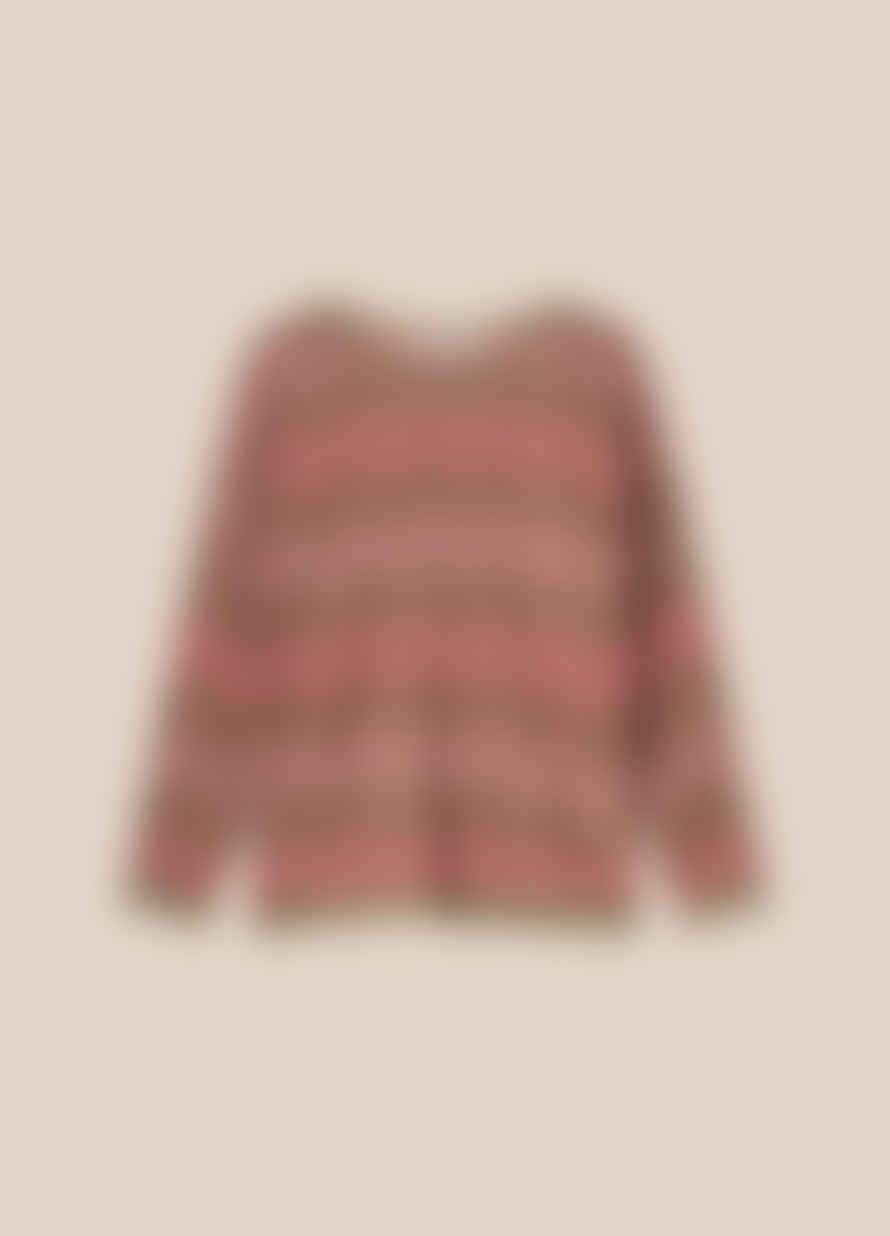 SUMMUM WOMAN Lurex Sweater - Bright Coral