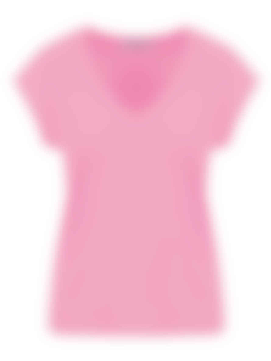 CC Heart Basic V-neck T-shirt Baby Pink