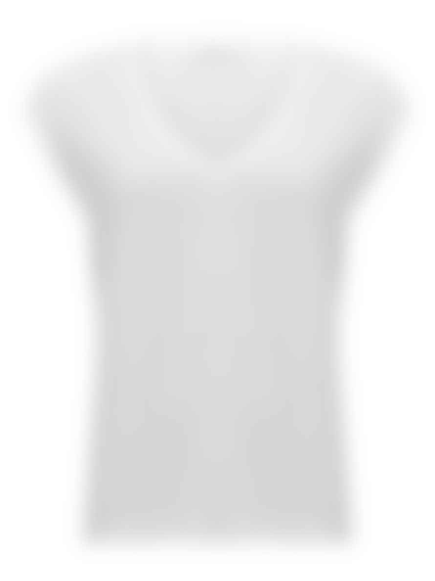 CC Heart Basic V-neck T-shirt White