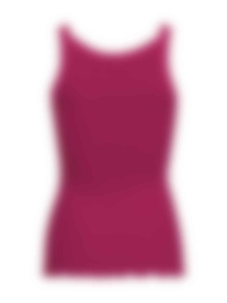 CC Heart Poppy Silk Camisole Berry