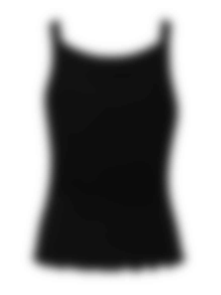 CC Heart Poppy Silk Camisole Black