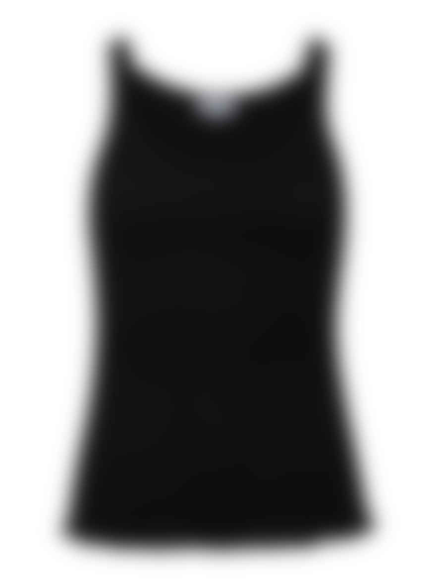 CC Heart Poppy Silk Camisole Black