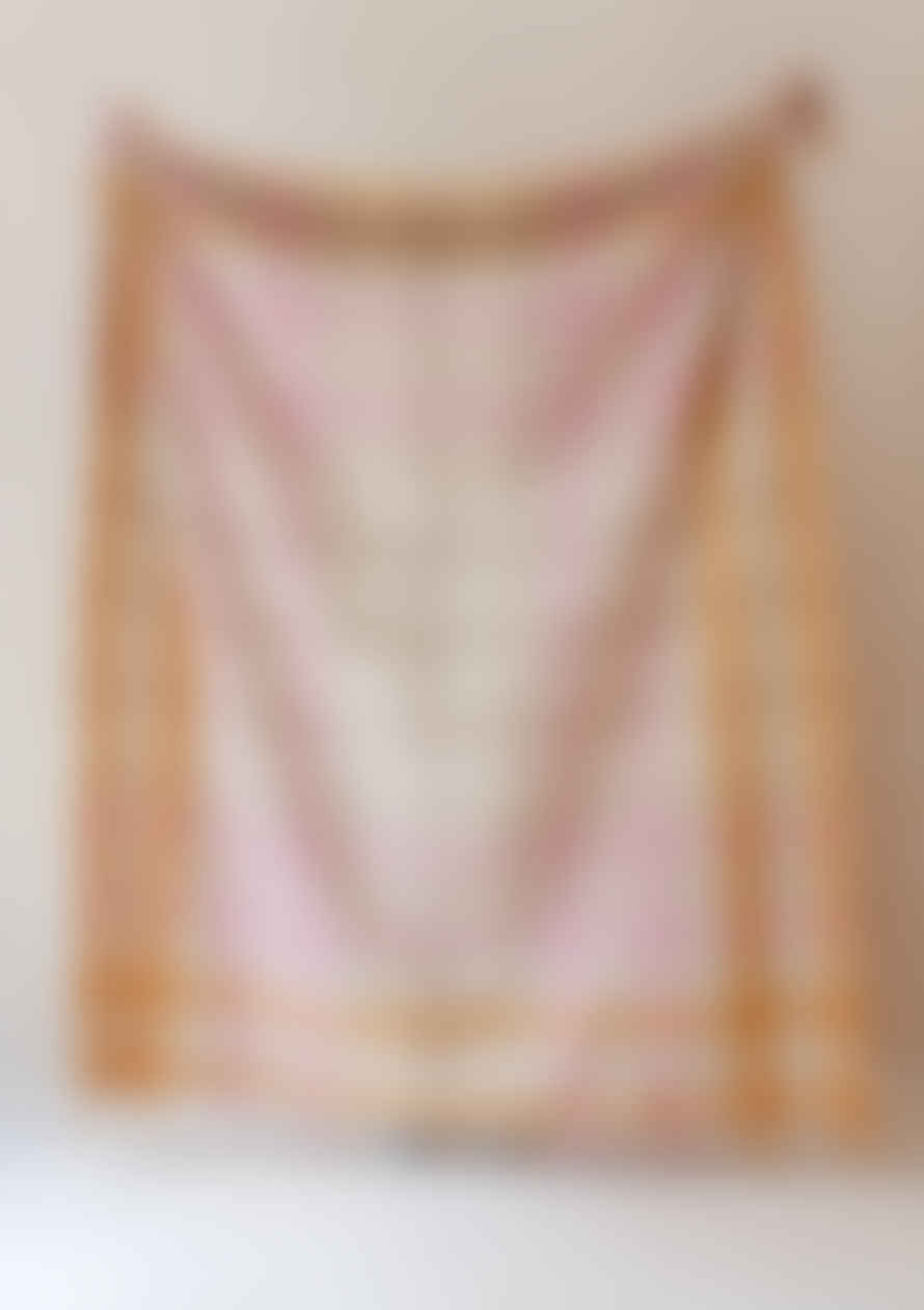 Tartan Blanket co Recycled Wool Blanket - Orange Gradient Gingham
