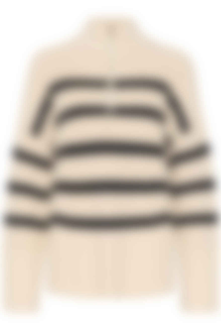 Part Two Rajana Pullover In Whitecap Gray Stripe